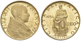 Pio XII (1939-1958) 100 Lire 1954 An. XVI - Nomisma 950 AU RR

Status: FDC