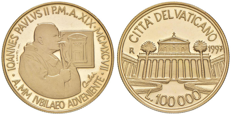 Giovanni Paolo II (1978-2005) 100.000 Lire 1997 Verso l'anno Santo del 2000 - Gi...