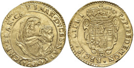 Carlo Emanuele II reggenza della madre Maria di Borbone (1638-1648) Quadrupla o 4 Scudi 1641 - MIR 738c (R4) AU (g 13,31) RR Esemplare di alta qualità...