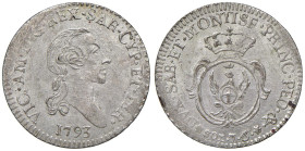 Vittorio Amedeo III (1773-1796) 7,6 Soldi 1793 - Nomisma 378 MI (g 4,98) Bellissimo esemplare di alta ed inusuale qualità, con buonissima argentatura....