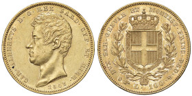 Carlo Alberto (1831-1849) 100 Lire 1842 T - Nomisma 633 AU RR Graffietti, esemplare di ottima qualità per questo millesimo di reperibilità veramente m...