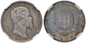 Vittorio Emanuele II (1849-1861) Lira 1860 M - Nomisma 810 AG In slab NGC MS64 n° 6635368-009.

Status: MS64