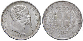 Vittorio Emanuele II re eletto (1859-1861) Lira 1859 B - Nomisma 829 AG R Magnifico esemplare.

Status: FDC
