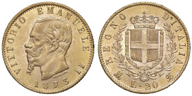Vittorio Emanuele II (1861-1878) 20 Lire 1873 M - Nomisma 861 AU

Status: qFDC/FDC
