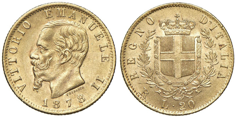 Vittorio Emanuele II (1861-1878) 20 Lire 1878 R - Nomisma 868 AU

Status: SPL/...