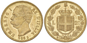Umberto I (1878-1900) 20 Lire 1885 - Nomisma 984 AU

Status: SPL+