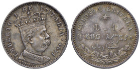 Umberto I Eritrea (1890-1896) Lira 1891 - Nomisma 1042 AG NC

Status: qFDC-FDC