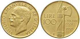Vittorio Emanuele III (1900-1946) 100 Lire 1923 - Nomisma 1051 AU R In slab PCGS MS62 n° 45453082.

Status: MS62