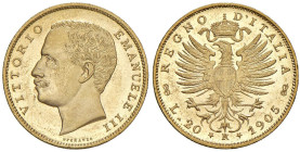Vittorio Emanuele III (1900-1946) 20 Lire 1905 - Nomisma 1075 AU R

Status: qFDC