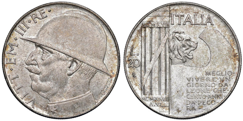 Vittorio Emanuele III (1900-1946) 20 Lire 1928 - Nomisma 1093 AG

Status: SPL-...