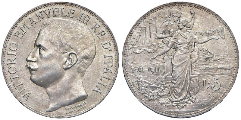 Vittorio Emanuele III (1900-1946) 5 Lire 1911 - Nomisma 1129 AG R

Status: qFD...