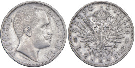 Vittorio Emanuele III (1900-1946) 2 Lire 1903 - Nomisma 1153 AG RRR

Status: BB+/qSPL