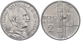 Vittorio Emanuele III (1900-1946) 2 Lire 1924 - Nomisma 1168 NI Buoni rilievi, ma evidenti graffietti di pulizia D/ e R/.

Status: SPL