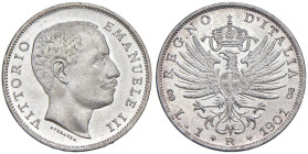 Vittorio Emanuele III (1900-1946) Lira 1901 - Nomisma 1193 AG Esemplare di eccezionale qualità.

Status: FDC