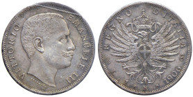 Vittorio Emanuele III (1900-1946) Lira 1906 - Nomisma 1196 AG Periziata FDC da Cavaliere Francesco.

Status: FDC