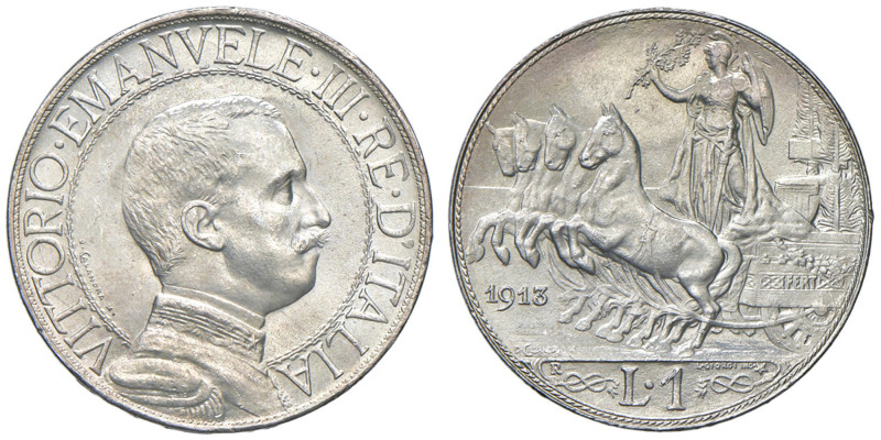 Vittorio Emanuele III (1900-1946) Lira 1913 - Nomisma 1202 AG

Status: FDC