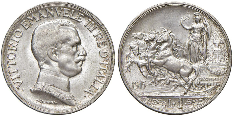 Vittorio Emanuele III (1900-1946) Lira 1915 - Nomisma 1203 AG

Status: FDC