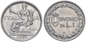 Vittorio Emanuele III (1900-1946) Lira 1933 - Nomisma 1216 NI RRR Emissione per numismatici. Tiratura di 50 esemplari coniati.

Status: FDC