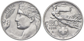 Vittorio Emanuele III (1900-1946) 20 Centesimi 1926 - Nomisma 1279 NI R Emissione per numismatici. Tiratura di 500 esemplari coniati.

Status: FDC