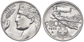 Vittorio Emanuele III (1900-1946) 20 Centesimi 1932 - Nomisma 1285 NI RRR Millesimo per numismatici, con una tiratura di soli 50 esemplari.

Status:...