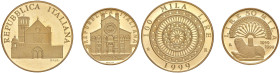 ITALIA Repubblica monetazione in lire (1946-2001) 100.000 e 50.000 Lire 1999 San Francesco e Duomo di Modena - AU (g 15,00 + 7,50)

Status: PROOF