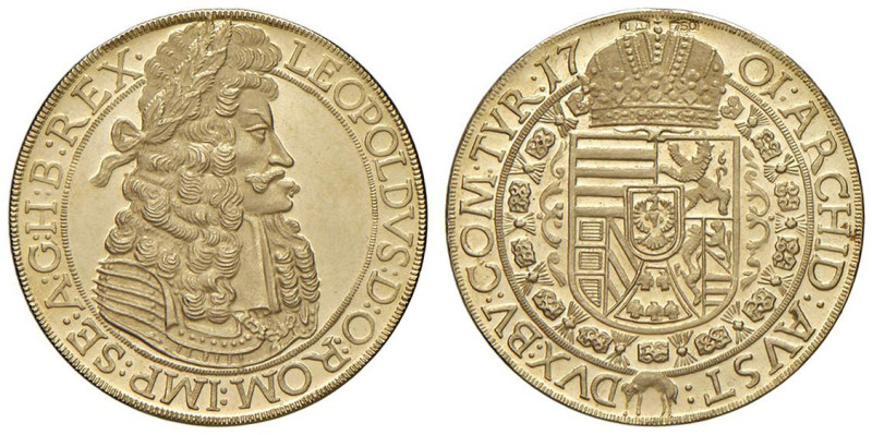 AUSTRIA Leopoldo I d'Asburgo (1657-1705) Medaglia imitazione del ducato 1701 - A...