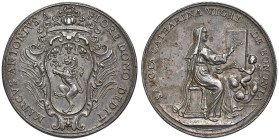 BOLOGNA Accademia Clementina - Medaglia premio Fiori (dal 1743) - AG (g 52,02 - Ø 45 mm) RRR I premi clementini furono tre: il premio Marsili (1727) c...