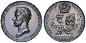MILANO Francesco I d'Austria e Re del Lombardo Veneto (1815-1835) Medaglia coniata 1815 Giuramento a Milano - Opus: F. Vassallo, Turricchia 4 AG (g 34...