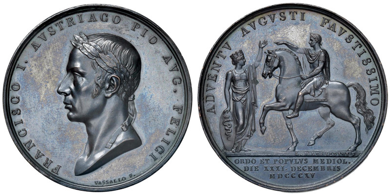 MILANO Francesco I d'Austria e Re del Lombardo Veneto (1815-1835) Medaglia conia...