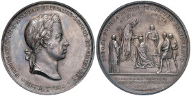 MILANO Ferdinando I Imperatore d'Austria e Re del Lombardo-Veneto (1835-1848) Medaglia coniata 1838 Incoronato nel duomo di Milano con la corona ferre...