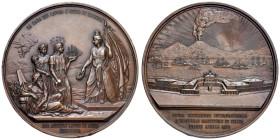 NAPOLI 1871 Medaglia coniata per l'esposizione internazionale delle industrie marittime in Napoli - Opus: L. Arnaud e F. Del Giudice (inv), Medagliere...