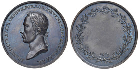 Francesco I d'Austria e Re del Lombardo Veneto (1815-1835) Medaglia coniata 1816 Ai benemerenti delle industrie e mestieri nel Veneto - Opus: Luigi Fe...