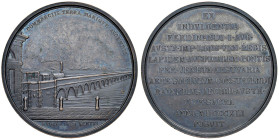 Ferdinando I d'Austria (1835-1848) Medaglia coniata 1841 Inaugurazione del ponte ferroviario che unisce Venezia alla terra ferma - Opus: non firmata m...