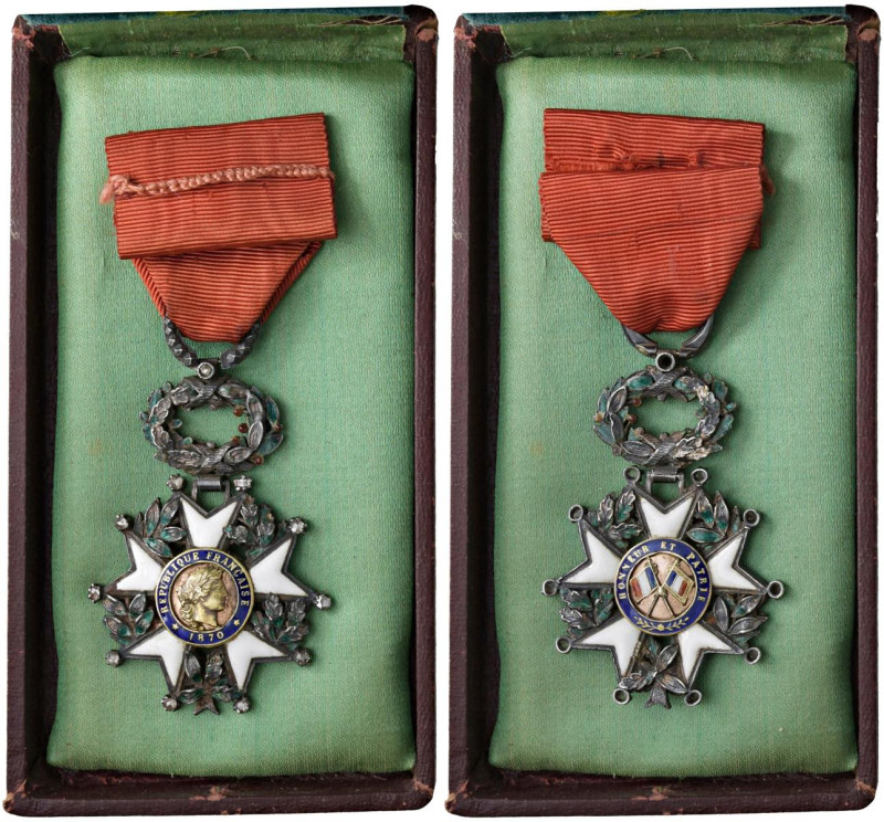 FRANCIA Terza repubblica (1870-1940) Distintivo da cavaliere della Legione d'ono...