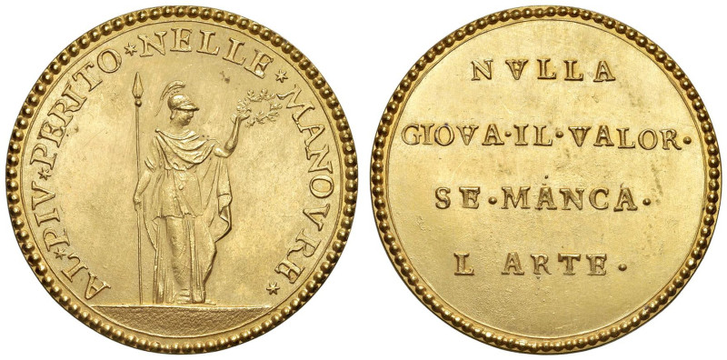 Medaglia 1801 Medaglia premio per i militi della guardia nazionale di Bologna. A...