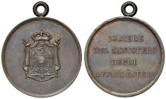 Dinstintivo 1806 Regno d'Italia. Distintivo d'usciere del ministero degli affari esteri. AE (Ø 41 mm - g 47,29) SPL (Graffietto di conio al D/). Appic...