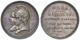 Medaglia 1811 Nascita del re di Roma. AG (Ø 28 mm - g 9,48) FDC. Conservazione eccezionale. Bella patina. Bramsen n. 1103, Julius n. 2435/36, Essling ...