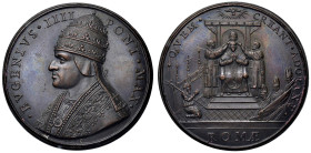 Eugenio IV (1431-1447) Medaglia di restituzione coniata 1664 ca. Incoronazione di Eugenio IV - Opus: Girolamo Paladino, Modesti CNORP I, 18 AE (g 47,3...