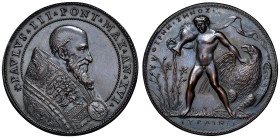 Paolo III (1534-1549) Medaglia riconio An. XVI Conferimento del ducato di Parma e Piacenza a Pier Luigi Farnese - Opus: Alessandro Cesati detto "il Gr...