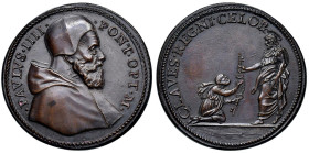 Paolo IV (1555-1559) Medaglia riconio senza data (1555) Elezione al Pontificato - Opus: Gianfederico Bonzagni, Modesti CNORP II, 471 AE (g 19,97 - Ø 3...