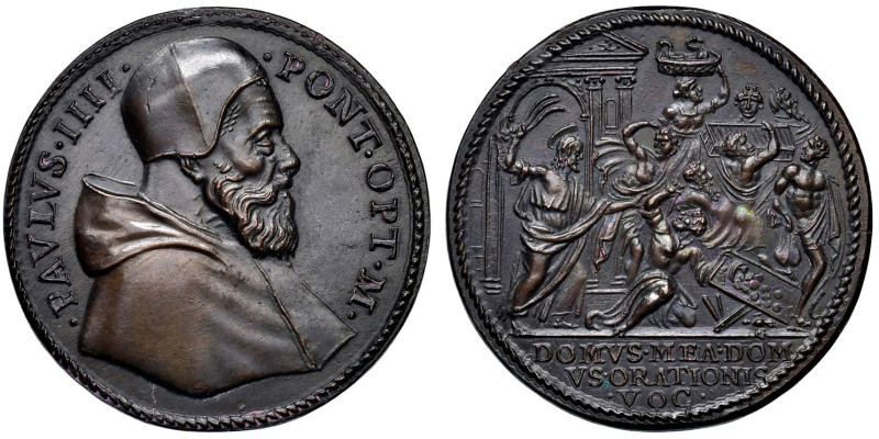 Paolo IV (1555-1559) Medaglia riconio senza data (1559) Condanna del pontefice c...