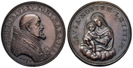 Gregorio XV (1621-1623) Medaglia coniata 1623 An. III Secondo anniversario dell'elezione al pontificato - Opus: Giacomo Antonio Mori, Miselli 134 AE (...