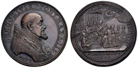 Gregorio XV (1621-1623) Medaglia coniata 1623 An. III Canonizzazione dei cinque santi - Opus: Giacomo Antonio Mori, Miselli 138 AE (g 31,14 - Ø 35,37 ...