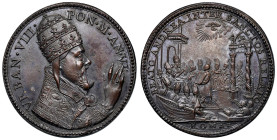 Urbano VIII (1623-1624) Medaglia coniata 1629 An. VI Canonizzazione di S. Andrea Corsini - Gaspare Mola, Miselli 223b AE (g 37,25 - Ø 39,72 mm) R Rico...