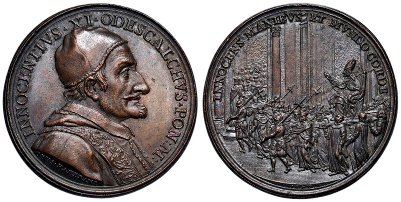 Innocenzo XI (1676-1689) Medaglia coniata 1676 Elezione e Incoronazione di Innoc...