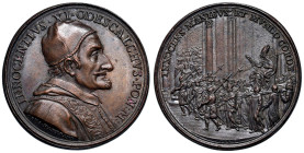 Innocenzo XI (1676-1689) Medaglia coniata 1676 Elezione e Incoronazione di Innocenzo XI - Opus: Giovanni Hamerani, Miselli II, 91 AE (g 31,55 - Ø 37,5...