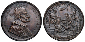 Innocenzo XI (1676-1689) Medaglia straordinaria coniata 1688 Ricevimento degli ambasciatori del Tonchino - Opus: Giovanni Battista Guglielmada, Misell...