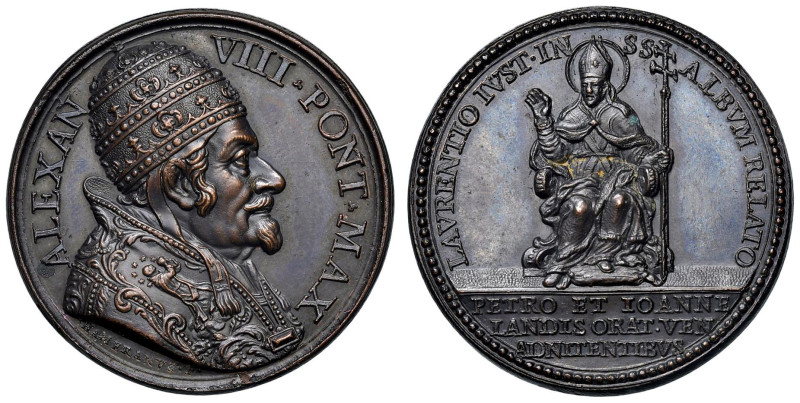 Alessandro VIII (1689-1691) Medaglia straordinaria coniata senza data (1690) Can...