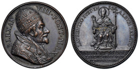 Alessandro VIII (1689-1691) Medaglia straordinaria coniata senza data (1690) Canonizzazione di Lorenzo Giustinian - Opus: Giovanni Hamerani, Miselli I...