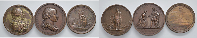 Resto di collezione composto da 3 medaglie dei Savoia XVIII e XIX secolo - Vitto...